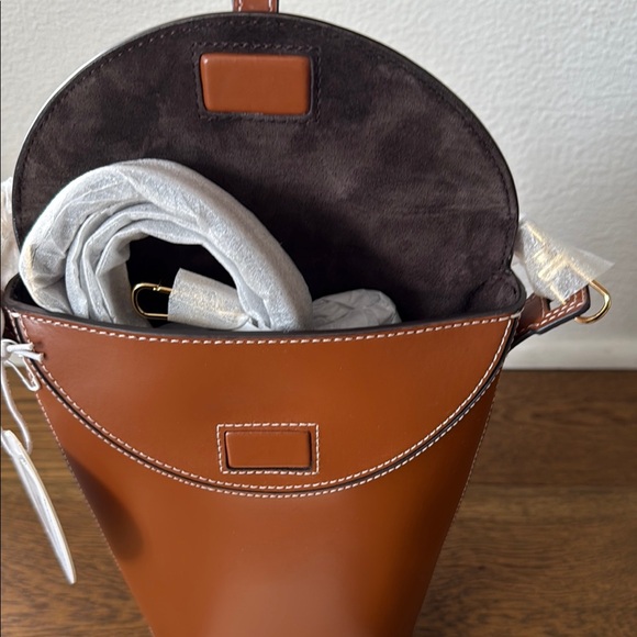 Staud Phoebe Convertible Leather Bucket Bag - Picture 3 of 8